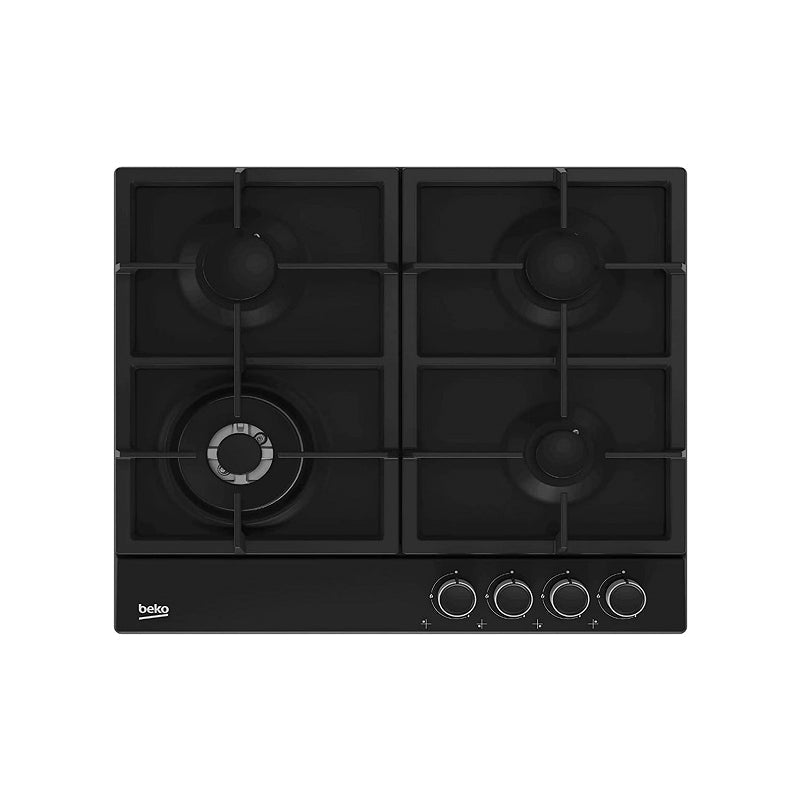 Beko Built-In Hob Gas 60 Cm 4 Burner Black HIAW 64225 BX. Beko Built-In Hob Gas 60 Cm 4 Burner Black HIAW 64225 BX.